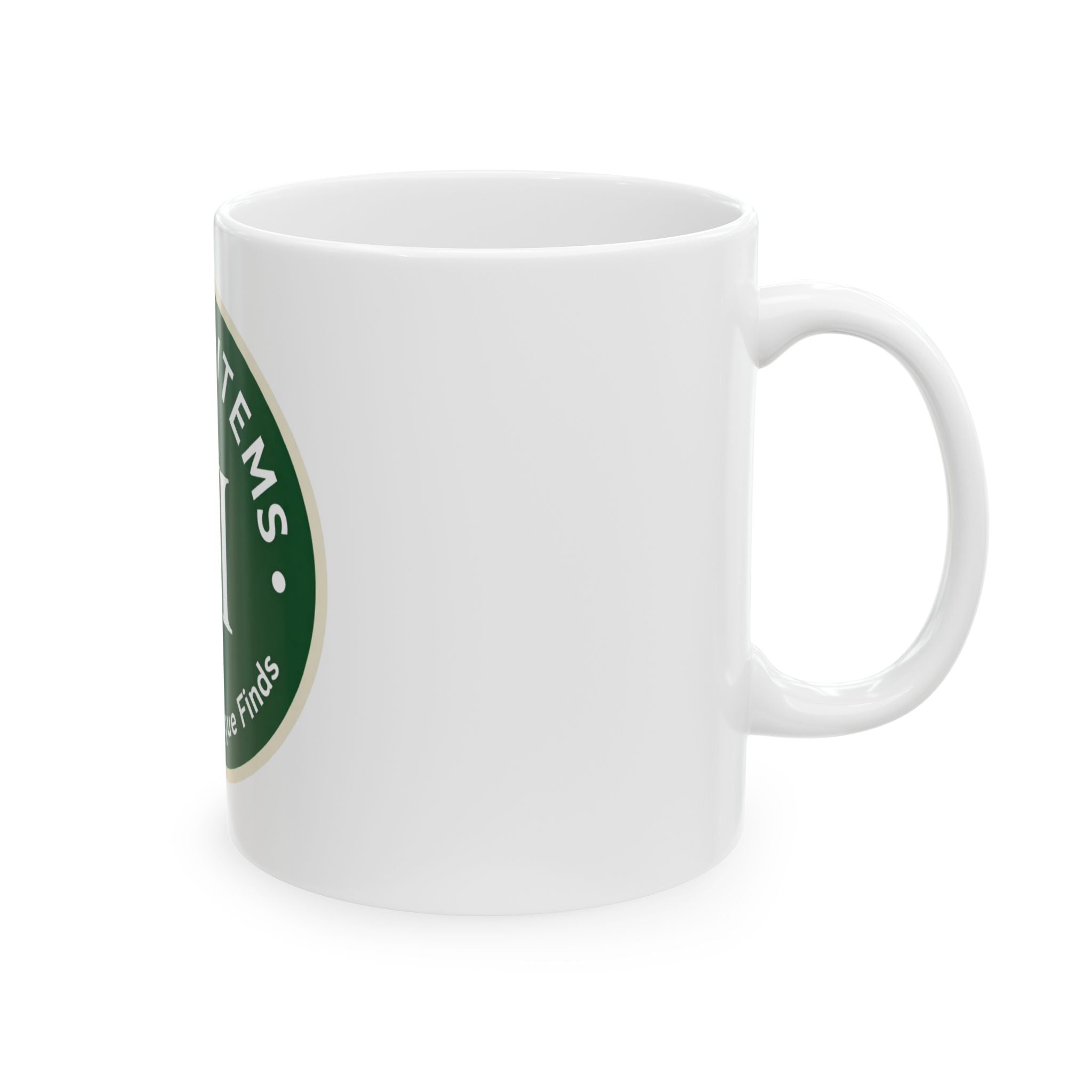 Yaya Items Ceramic Mug – "YI Discover Unique Finds" Logo Coffee Cup (11oz/15oz)