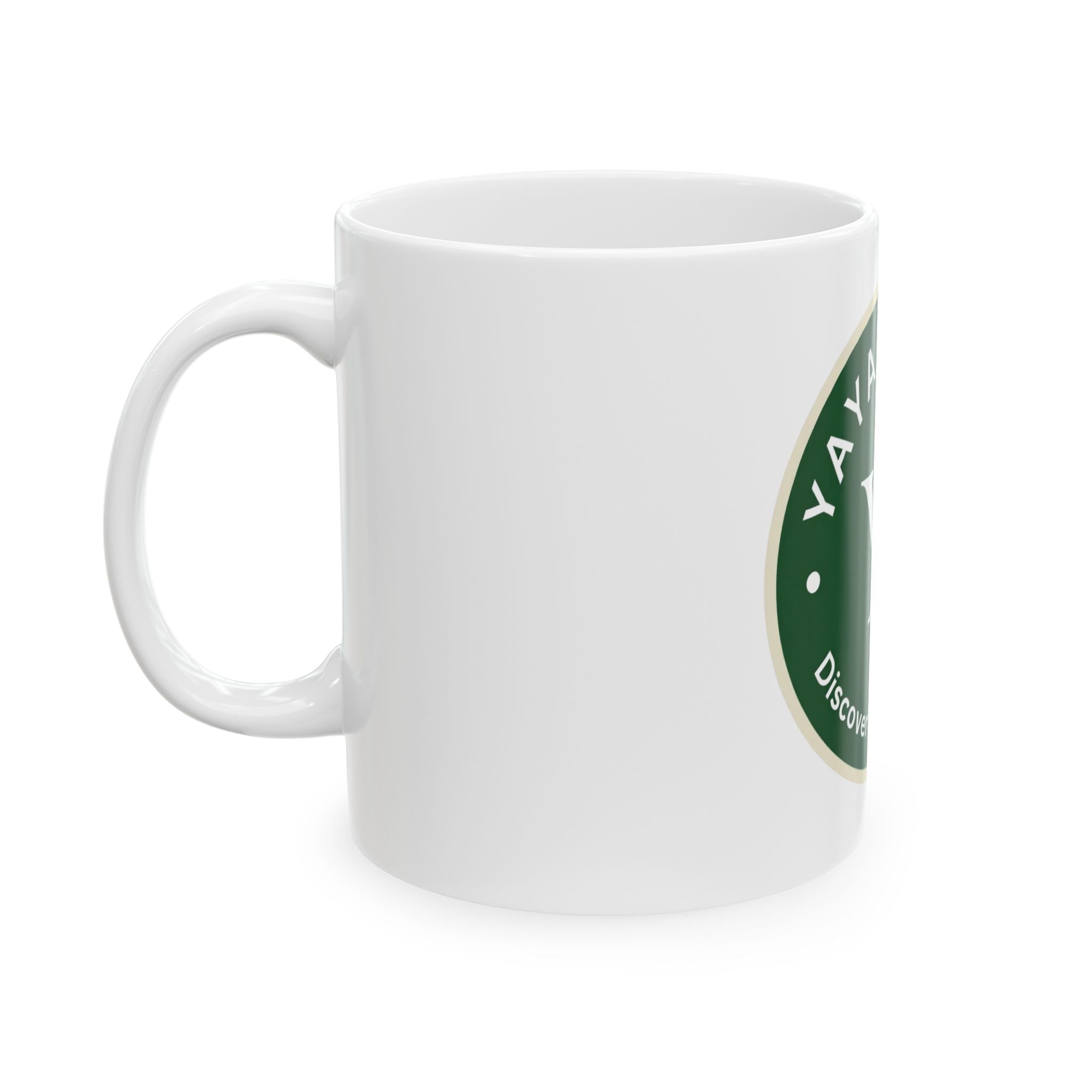 Yaya Items Ceramic Mug – "YI Discover Unique Finds" Logo Coffee Cup (11oz/15oz)